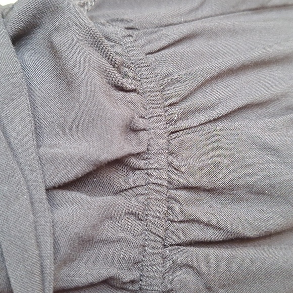 Bebop Be You Be Free Black Sleeveless Rayon Belted Romper, Size Large - Picture 9 of 9